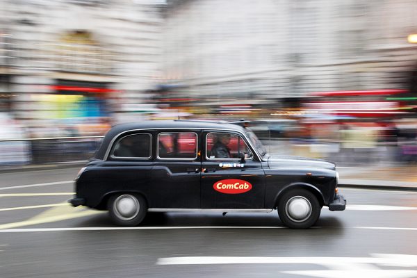 Taxi, Piccadilly Circus, London, England
